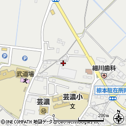三重県津市芸濃町椋本周辺の地図
