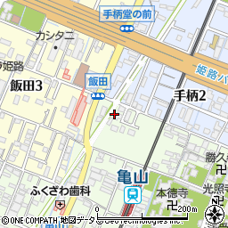 兵庫県姫路市亀山370周辺の地図