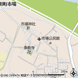 兵庫県たつの市揖保川町市場524周辺の地図