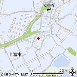 兵庫県加古川市志方町上冨木527-1周辺の地図