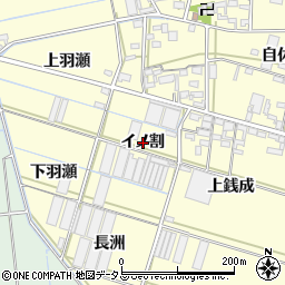 愛知県西尾市一色町中外沢イノ割周辺の地図