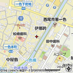 愛知県西尾市一色町一色伊那跨37周辺の地図
