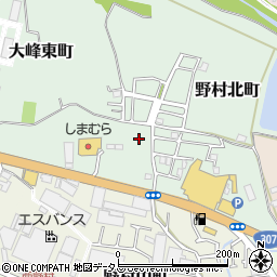 大阪府枚方市大峰東町20周辺の地図