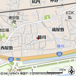 愛知県蒲郡市大塚町勝川40周辺の地図