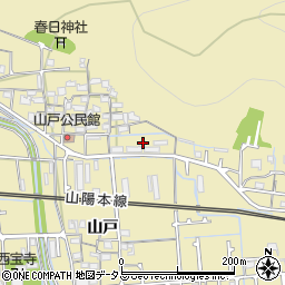 兵庫県姫路市勝原区山戸14周辺の地図