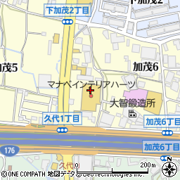 株式会社マナベインテリアハーツ　川西店周辺の地図