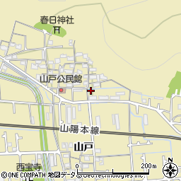 兵庫県姫路市勝原区山戸323周辺の地図