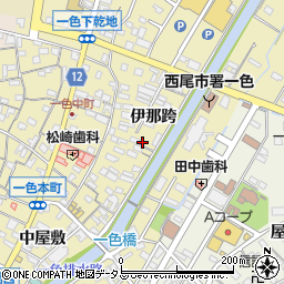 愛知県西尾市一色町一色伊那跨35周辺の地図