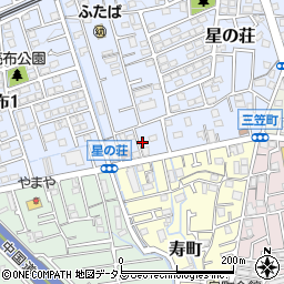 兵庫県宝塚市星の荘2周辺の地図