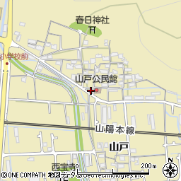 兵庫県姫路市勝原区山戸19周辺の地図