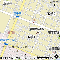 兵庫県姫路市玉手1丁目189周辺の地図