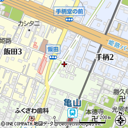 兵庫県姫路市亀山369周辺の地図