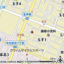 兵庫県姫路市玉手1丁目184周辺の地図