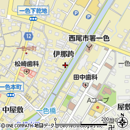 愛知県西尾市一色町一色伊那跨33周辺の地図