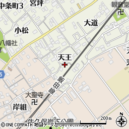 愛知県豊川市中条町天王29周辺の地図