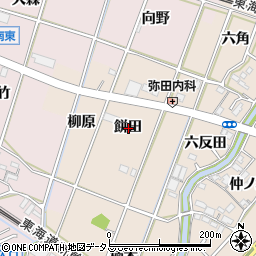 愛知県豊川市御津町泙野餅田周辺の地図