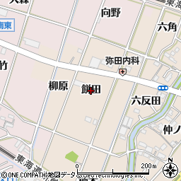 愛知県豊川市御津町泙野（餅田）周辺の地図