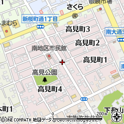 愛知県豊川市高見町周辺の地図