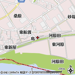 愛知県豊川市当古町島周辺の地図