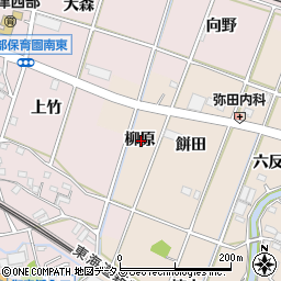 愛知県豊川市御津町泙野柳原周辺の地図