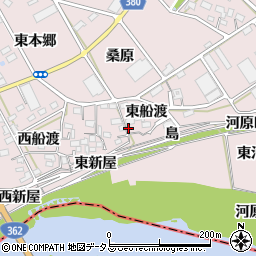 愛知県豊川市当古町東船渡33周辺の地図
