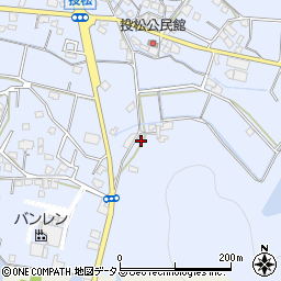 兵庫県加古川市志方町投松696-12周辺の地図