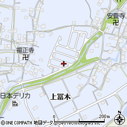 兵庫県加古川市志方町上冨木612-128周辺の地図