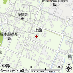 兵庫県姫路市四郷町上鈴287-10周辺の地図