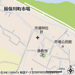 兵庫県たつの市揖保川町市場544周辺の地図