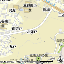 愛知県蒲郡市三谷町（北寺戸）周辺の地図
