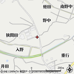 愛知県豊橋市石巻本町狭間田周辺の地図
