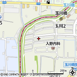 大阪府高槻市玉川2丁目32周辺の地図