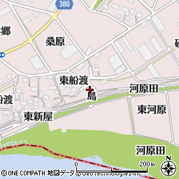 愛知県豊川市当古町東船渡21周辺の地図