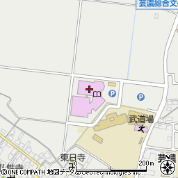 津市役所公民館　芸濃公民館周辺の地図