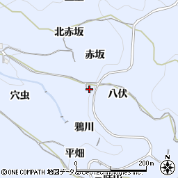 京都府井手町（綴喜郡）多賀（八伏）周辺の地図