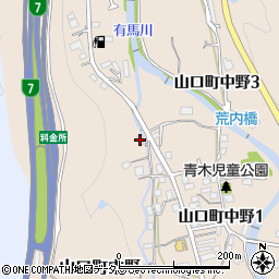 谷川荘周辺の地図