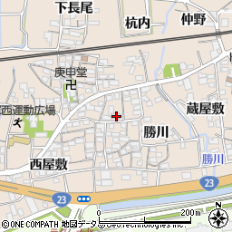 愛知県蒲郡市大塚町勝川5周辺の地図