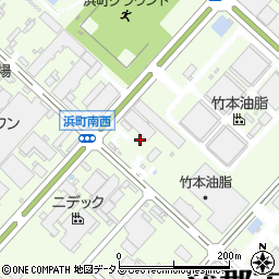 愛知県蒲郡市浜町周辺の地図