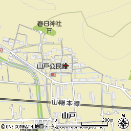 兵庫県姫路市勝原区山戸316周辺の地図