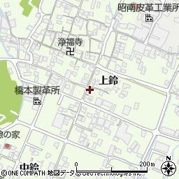 兵庫県姫路市四郷町上鈴287周辺の地図
