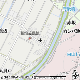 愛知県西尾市吉良町荻原細畑周辺の地図