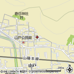 兵庫県姫路市勝原区山戸281周辺の地図
