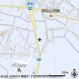 兵庫県加古川市志方町投松472周辺の地図