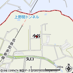 愛知県知多郡美浜町上野間小谷周辺の地図