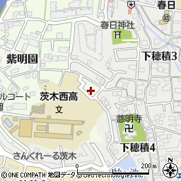 大阪府茨木市紫明園10-22周辺の地図