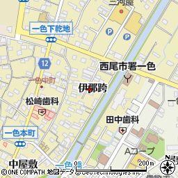 愛知県西尾市一色町一色伊那跨25周辺の地図