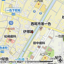 愛知県西尾市一色町一色伊那跨23周辺の地図
