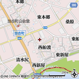 愛知県豊川市当古町西船渡周辺の地図