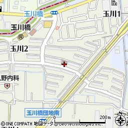 大阪府高槻市玉川2丁目43周辺の地図