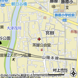 兵庫県姫路市勝原区宮田416周辺の地図